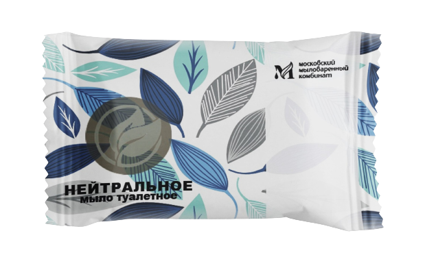 Мыло туалетное 100 гр. "Нейтральное" в цветной обертке флоупак марки Нейтральное