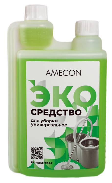 Универсальное моющее средство для уборки, для мытья полов, AMECON, (КОНЦЕНТРАТ) 1000 мл.